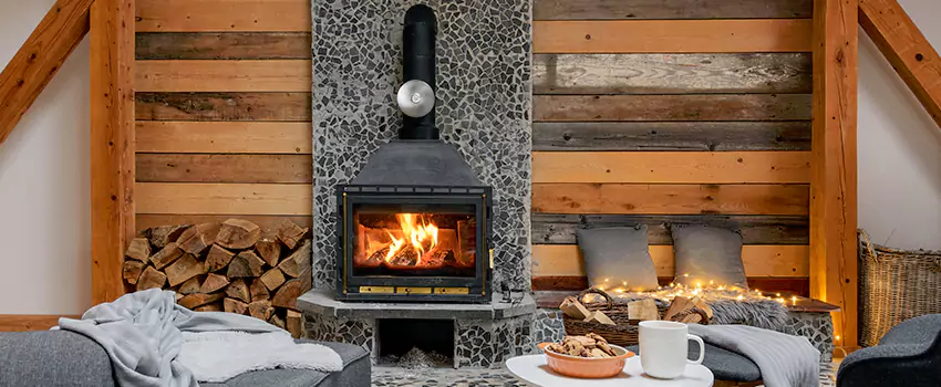 Thelin Hearth Products Direct Vent Gas Stove Fireplace Inspection in Milledgeville, Georgia